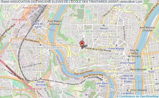 plan association Association Des Anciens Eleves De L'ecole Des Trinitaires (assat) Lyon