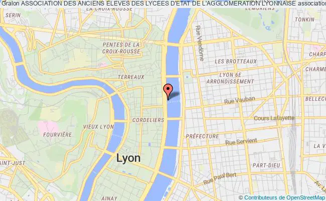 plan association Association Des Anciens Eleves Des Lycees D'etat De L'agglomeration Lyonnaise Lyon