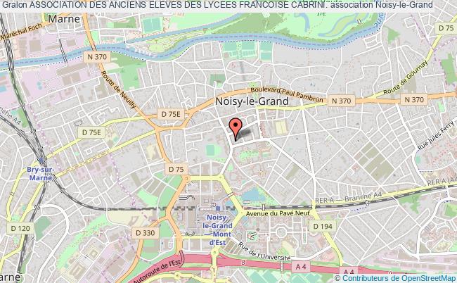 plan association Association Des Anciens Eleves Des Lycees Francoise Cabrini. Noisy-le-Grand