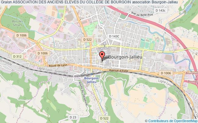 plan association Association Des Anciens Eleves Du CollÈge De Bourgoin Bourgoin-Jallieu