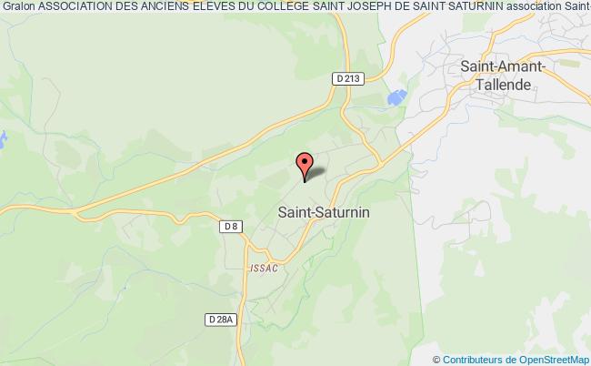 plan association Association Des Anciens Eleves Du College Saint Joseph De Saint Saturnin Saint-Saturnin