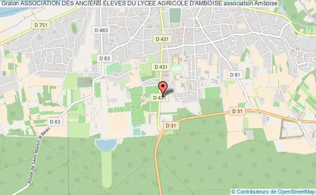 plan association Association Des Anciens Eleves Du Lycee Agricole D'amboise Amboise