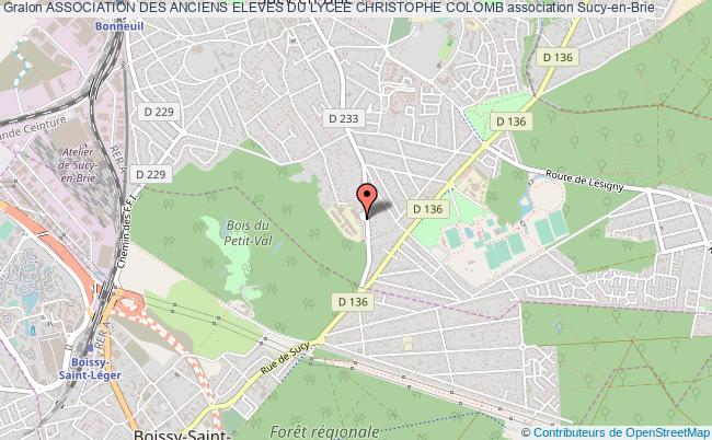 plan association Association Des Anciens Eleves Du Lycee Christophe Colomb Sucy-en-Brie