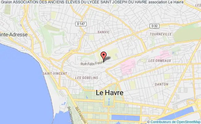 plan association Association Des Anciens ÉlÈves Du LycÉe Saint Joseph Du Havre Le Havre