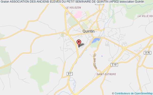plan association Association Des Anciens Eleves Du Petit Seminaire De Quintin (apsq) Quintin