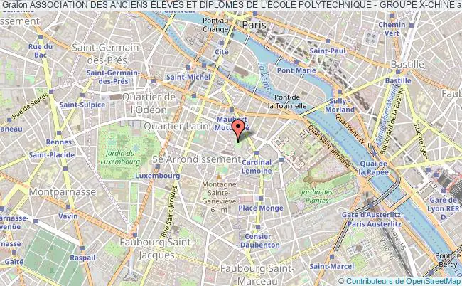 plan association Association Des Anciens ÉlÈves Et DiplÔmÉs De L'École Polytechnique - Groupe X-chine PARIS