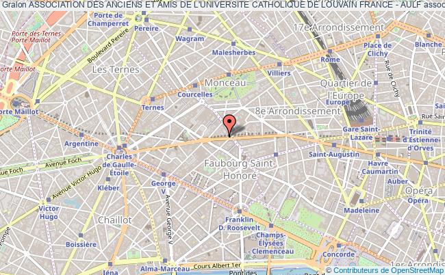plan association Association Des Anciens Et Amis De L'universite Catholique De Louvain France - Aulf Paris
