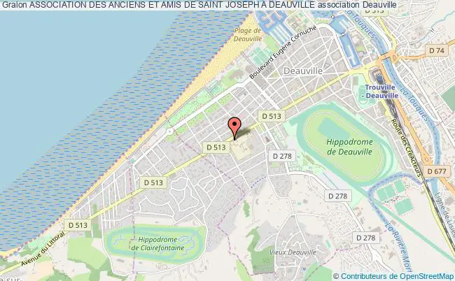 plan association Association Des Anciens Et Amis De Saint Joseph A Deauville Deauville