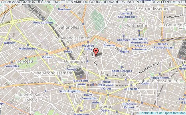plan association Association Des Anciens Et Des Amis Du Cours Bernard Palissy Pour Le Developpement De L'enseignement Protestant Paris