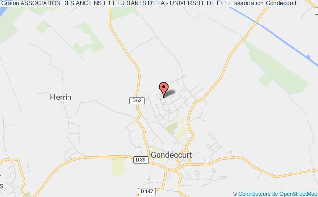 plan association Association Des Anciens Et Etudiants D'eea - UniversitÉ De Lille Gondecourt