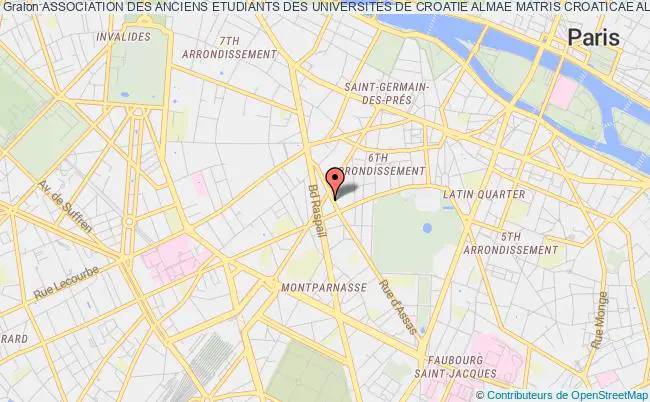plan association Association Des Anciens Etudiants Des Universites De Croatie Almae Matris Croaticae Alumni Amca Paris