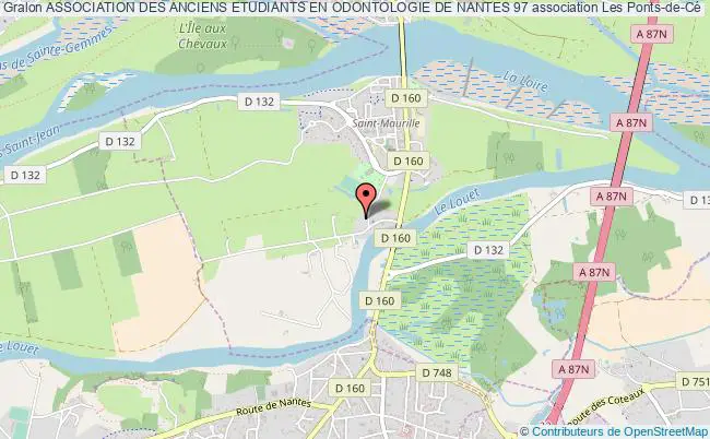 plan association Association Des Anciens Etudiants En Odontologie De Nantes 97 Les Ponts-de-Cé