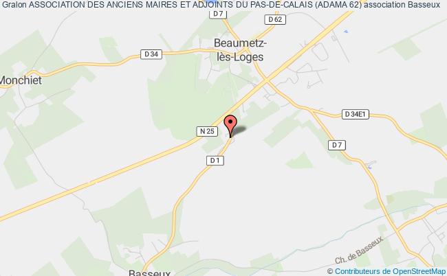 plan association Association Des Anciens Maires Et Adjoints Du Pas-de-calais (adama 62) Basseux