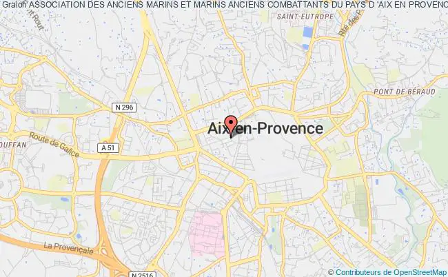 plan association Association Des Anciens Marins Et Marins Anciens Combattants Du Pays D 'aix En Provence Aix-en-Provence