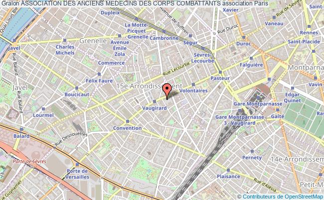 plan association Association Des Anciens Medecins Des Corps Combattants Paris
