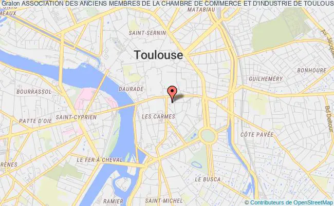 plan association Association Des Anciens Membres De La Chambre De Commerce Et D'industrie De Toulouse Toulouse Cedex 6