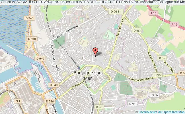 plan association Association Des Anciens Parachutistes De Boulogne Et Environs Boulogne-sur-Mer