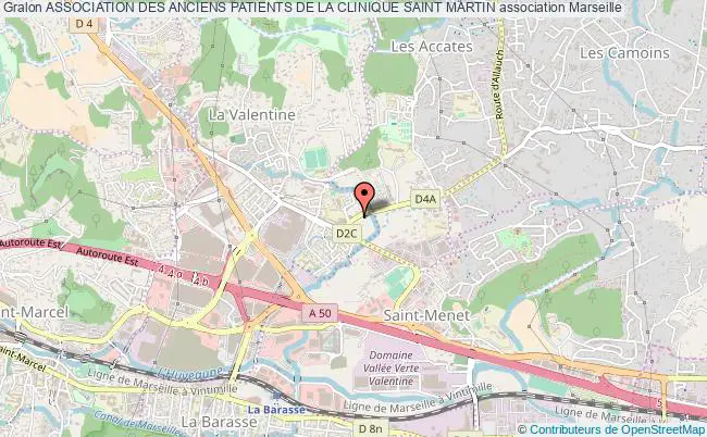 plan association Association Des Anciens Patients De La Clinique Saint Martin Marseille 11e