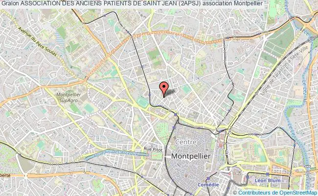 plan association Association Des Anciens Patients De Saint Jean (2apsj) Montpellier