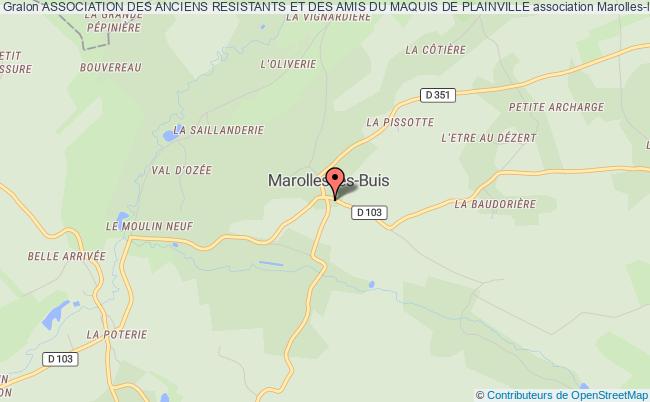 plan association Association Des Anciens Resistants Et Des Amis Du Maquis De Plainville Marolles-les-Buis