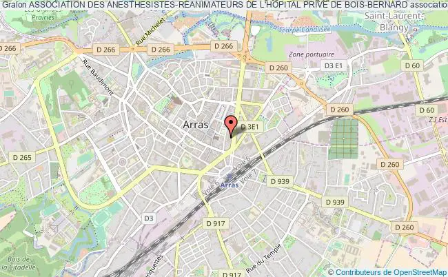plan association Association Des Anesthesistes-reanimateurs De L'hopital Prive De Bois-bernard Arras