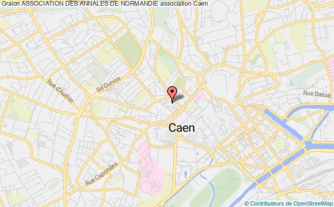 plan association Association Des Annales De Normandie Caen