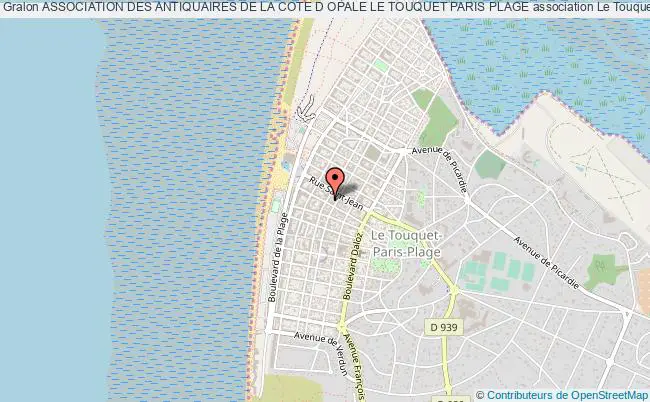 plan association Association Des Antiquaires De La Cote D Opale Le Touquet Paris Plage Le    Touquet-Paris-Plage