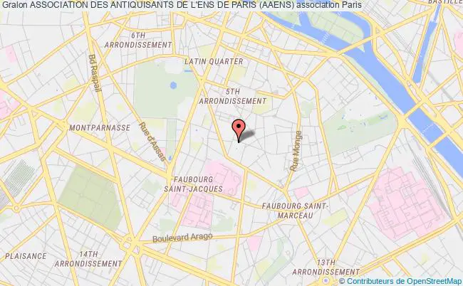 plan association Association Des Antiquisants De L'ens De Paris (aaens) Paris