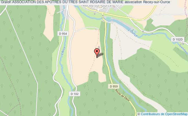 plan association Association Des Apotres Du Tres Saint Rosaire De Marie Recey-sur-Ource