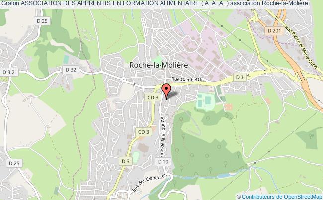 plan association Association Des Apprentis En Formation Alimentaire ( A. A. A. ) Roche-la-Molière