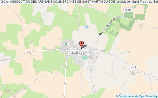 plan association Association Des Artisans Commercants De Saint Martin Du Bois Saint-Martin-du-Bois
