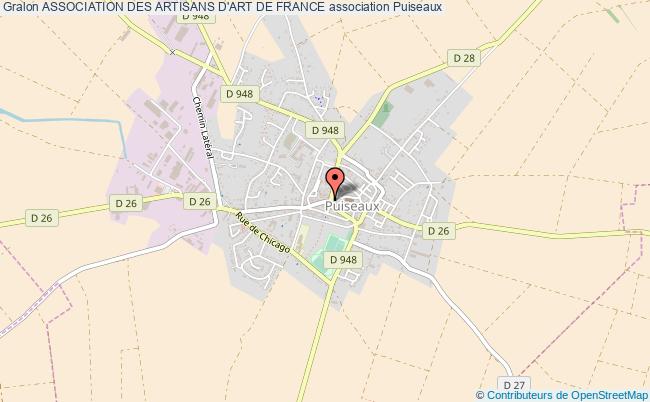 plan association Association Des Artisans D'art De France Puiseaux