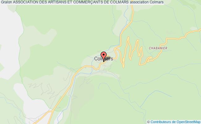 plan association Association Des Artisans Et CommerÇants De Colmars 