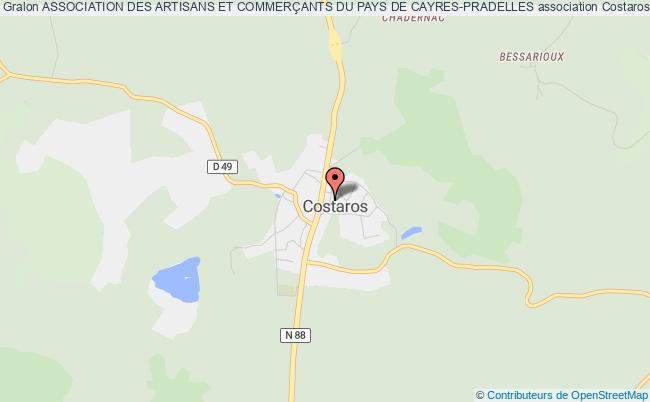 plan association Association Des Artisans Et CommerÇants Du Pays De Cayres-pradelles Costaros