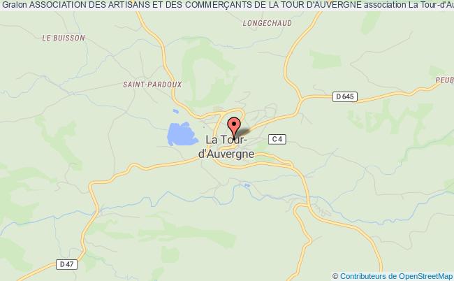 plan association Association Des Artisans Et Des CommerÇants De La Tour D'auvergne La    Tour-d'Auvergne