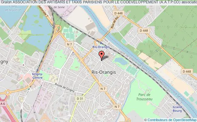 plan association Association Des Artisans Et Taxis Parisiens Pour Le Codeveloppement (a.a.t.p.co) Ris-Orangis