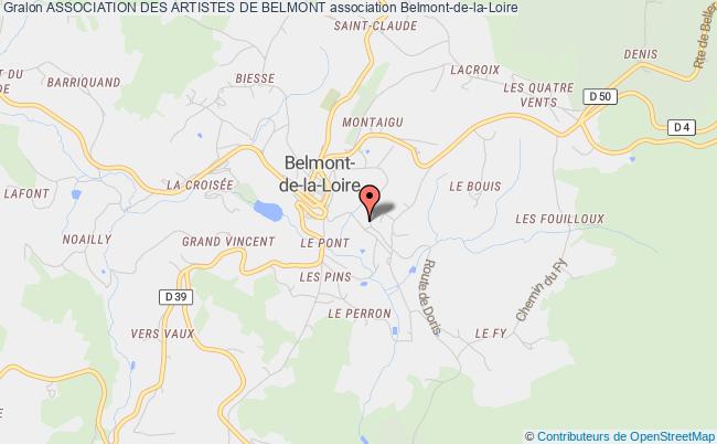 plan association Association Des Artistes De Belmont Belmont-de-la-Loire