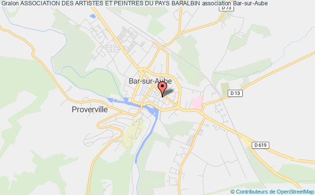 plan association Association Des Artistes Et Peintres Du Pays Baralbin Bar-sur-Aube