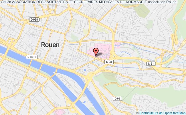 plan association Association Des Assistantes Et Secretaires MÉdicales De Normandie Rouen
