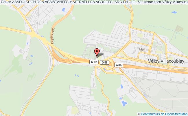 plan association Association Des Assistantes Maternelle Agreees L'arc-en-ciel 78 Vélizy-Villacoublay