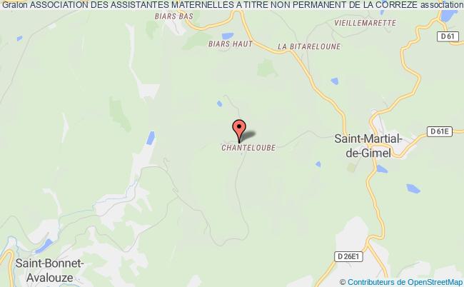 plan association Association Des Assistantes Maternelles A Titre Non Permanent De La Correze Saint-Martial-de-Gimel