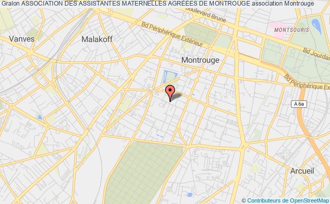 plan association Association Des Assistantes Maternelles AgrÉÉes De Montrouge Montrouge