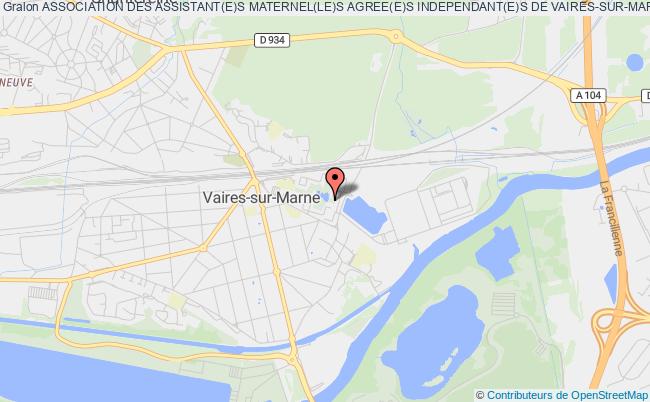 plan association Association Des Assistant(e)s Maternel(le)s Agree(e)s Independant(e)s De Vaires-sur-marne "les Lionceaux Vairois" Vaires-sur-Marne