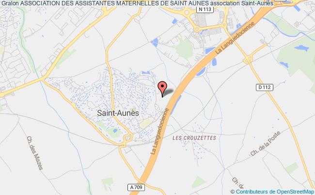 plan association Association Des Assistantes Maternelles De Saint Aunes Saint-Aunès