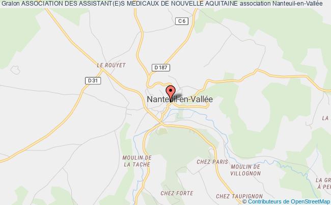 plan association Association Des Assistant(e)s Medicaux De Nouvelle Aquitaine Nanteuil-en-Vallée