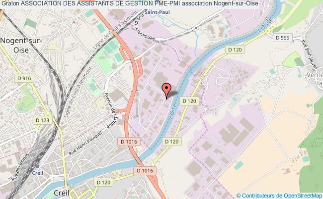 plan association Association Des Assistants De Gestion Pme-pmi Nogent-sur-Oise