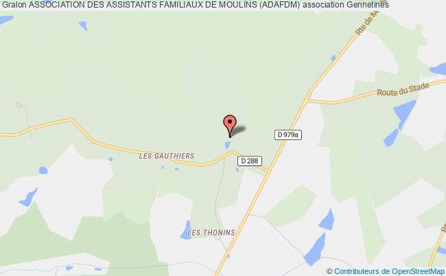 plan association Association Des Assistants Familiaux De Moulins (adafdm) Gennetines