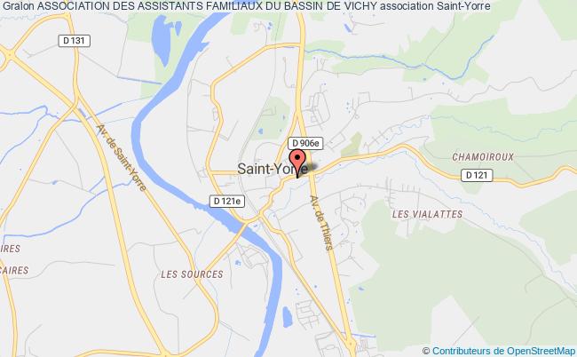 plan association Association Des Assistants Familiaux Du Bassin De Vichy Saint-Yorre
