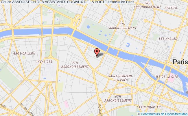plan association Association Des Assistants Sociaux De La Poste Paris