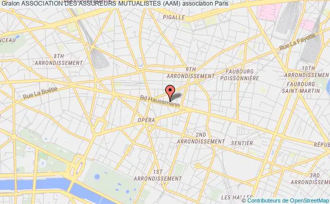 plan association Association Des Assureurs Mutualistes (aam) Paris